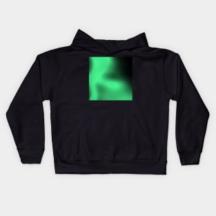 black to green gradient Kids Hoodie